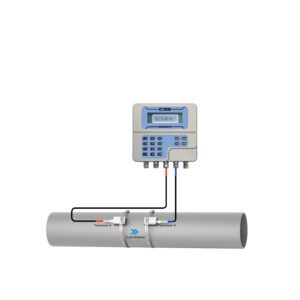 Wall mount ultrasonic liquid flow meter